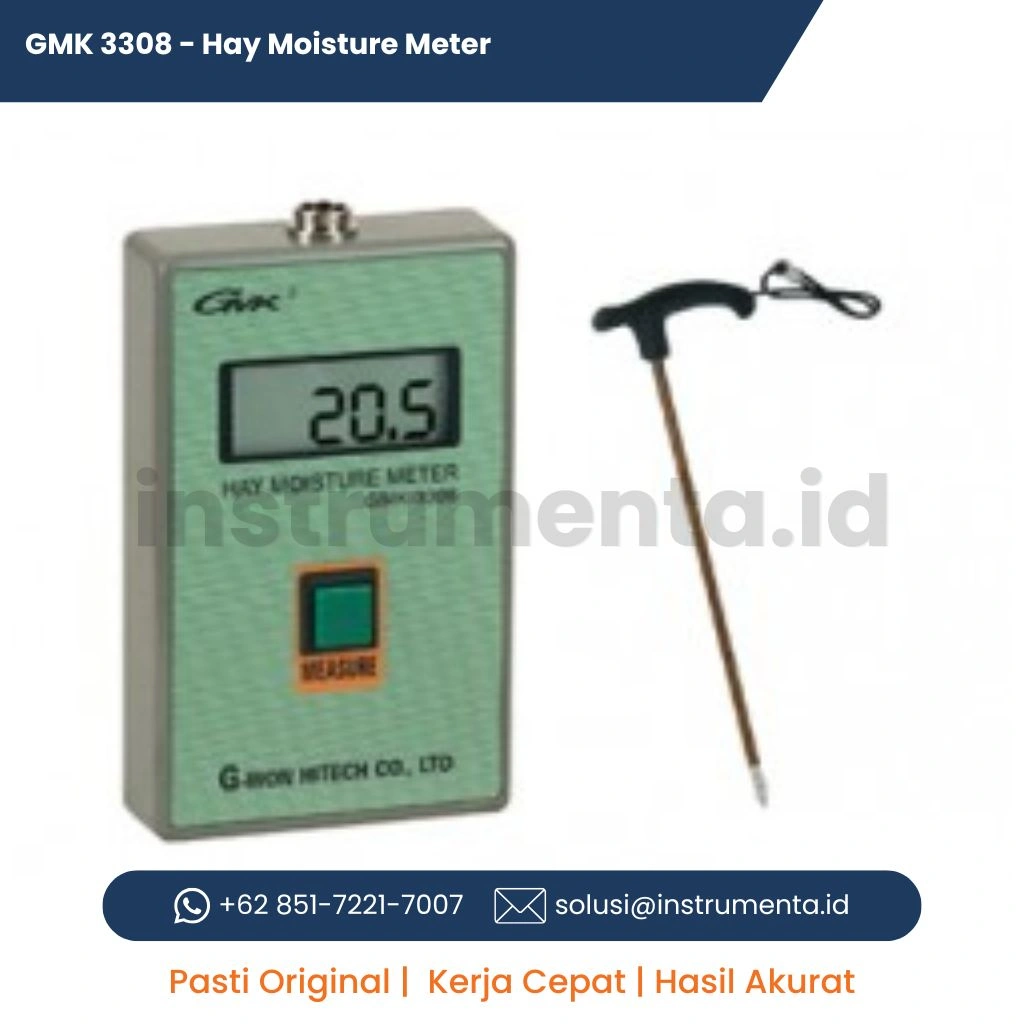 Distributor Hay Moisture Meter G-WON GMK-3308 Alat Ukur Kadar Air Jerami dan Pakan Ternak Digital